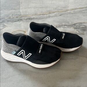 New Balance Kids' Black and Gray Shoes